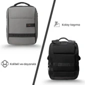 NPO Prestige Smart 16" Gri Notebook Sırt Çantası - 3
