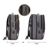 NPO TRV02 Travela 16" Siyah Notebook Sırt Çantası Genişleyebilir - 10