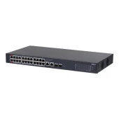 DAHUA 24port CS4228-24GT-240 Gigabit 2-FSP 2-Uplink 240w Full PoE Cloud Switch - 1