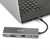 DARK DK-AC-U31X36 USB 3.1 Type-C - USB 3.0+ Ethernet/HDMI/TF SD Çoklayıcı - 4