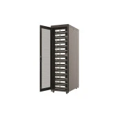 AGER 26U 800x1000mm Dikili Tip Siyah Kabinet Vega AG-VB26U8010S1-BAAA-A-M1 Cam Kapak thumbnail 3