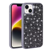 iPhone 13 Kılıf Parlak Taşlı Tasarım Pırlanta Kapak thumbnail 1