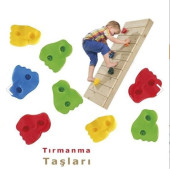 Plastik Tırmanma Duvarı Taşları 10 Adet - 1