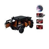 HCL-801P Çek Bırak 1:22 Sesli ve Işıklı Buhar Çıkartan Metal Jeep -Vardem - 4