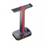 GameBooster HS01 RGB İkili Kulaklık Standı - 2