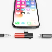 Codegen Apple iPhone Lightning + 3.5mm Stereo Dönüştürücü Çoklayıcı Siyah Adaptör CDG-CNV48 thumbnail 2