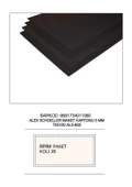 Alex Schoeller 70x100 5 MM Siyah Köpük Maket Kartonu (5 Li Paket) Alx-38310 - 1