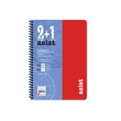 Keskin Color Defter 16,5x22,5 2+1 Ayraçlı Plastik Kapak Asist - 1