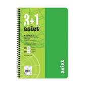 Keskin Color Defter A4 3+1 100 Yaprak Ayraçlı Plastik Kapak Asist - 2