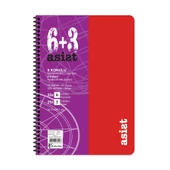 Keskin Color A4 6+3x25=225 Yaprak Ayraçlı Plastik Kapak Asist Defter - 3