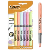 Bic Fosforlu Kalem Grıp Pastel 6 Lı 992561 - 1