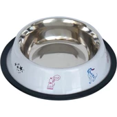 TOMMY KÖPEK ÇELİK MAMA KABI BEYAZ- 16 OZ 0,47 lt - 1