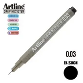 Artline Çizim Kalemi Drawing System 0.03 Mm Uç Siyah - 1