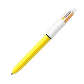 Bic 4 Colors Fluo Tükenmez Kalem Sarı - 1