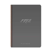 Free Platinum A4 80 Yaprak Çizgili Plastik Kapak Defter Keskin Color - 5
