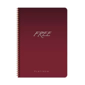 Free Platinum A4 80 Yaprak Çizgili Plastik Kapak Defter Keskin Color - 3