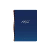 Free Platinum A5 80 Yaprak Çizgili Plastik Kapak Defter Keskin Color - 4