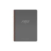 Free Platinum A5 80 Yaprak Çizgili Plastik Kapak Defter Keskin Color - 1