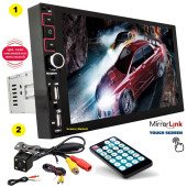 9 İNÇ BÜYÜK EKRAN DOUBLE TEYP (ŞAHIN TOFAŞ MODEL) + 4 LED GECE GÖRÜŞLÜ GERİ VİTES KAMERA İKİSİ BİR ARADA - 1