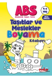 Abs Taşıtlar Ve Meslekler Boyama Kitabım 4 - 6 Yaş - 1