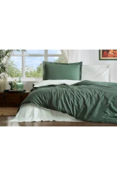 Özdilek Colormix Zümrüt Su Yeşili Çift Kişilik Ranforce Nevresim Takımı 200 x 220 - 3