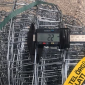 2.20mm Kalınlık 7x7 Göz (1,5mt -20mt ) Galvanizli Helezon Bahçe Çit Tel Örgü - 3