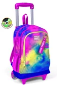 Coral High Işıklı Tekerlekli Renkli Batik Çekçek Okul Çantası - Kız Çocuk thumbnail 1