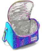 Coral High Pembe Turkuaz Fil Desenli Kız Çocuk Isı Yalıtımlı Beslenme Çantası ve Kalemlik Seti thumbnail 2