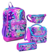 Coral High Kız Çocuk Grafiti Desenli İlkokul Okul Çanta Seti ve Bel Çantası thumbnail 1