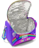 Coral High Üç Gözlü İlkokul ve Ortaokul Çanta Seti - Kız Çocuk - Mor Simli Unicorn Desenli thumbnail 3