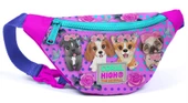 Coral High Kız Çocuk Pembe Köpek Desenli İlkokul Okul Çanta Seti ve Bel Çantası thumbnail 5