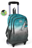 Coral High Işıklı Tekerlekli Turkuaz Gri Batik Çekçek Okul Çantası - Erkek Çocuk thumbnail 1