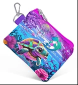 Coral High Pembe Mor Kaplumbağa Bozuk Para Çantası - Kız Çocuk thumbnail 1