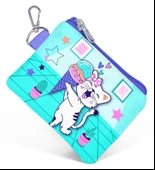 Coral High Turkuaz Pembe Dondurmalı Kedi Bozuk Para Çantası - Kız Çocuk thumbnail 1