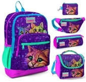 Coral High Mor Kedi Beşli Okul ve Günlük Çanta Seti thumbnail 1