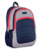 Ümit Çanta Cennec Ortaokul Kolej Lise ve Günlük Sırt Çantası - Lacivert-Gri-Kırmızı - Erkek thumbnail 1