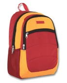 Ümit Çanta Cennec Ortaokul Kolej Lise ve Günlük Sırt Çantası - Kırmızı-Sarı - Kız ve Erkek thumbnail 1