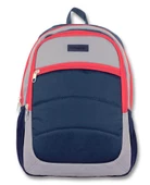 Ümit Çanta Cennec Ortaokul Kolej Lise ve Günlük Sırt Çantası - Lacivert-Gri-Kırmızı - Erkek thumbnail 2