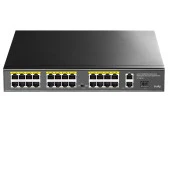 CUDY FS1026PS1 24 Port 10/100 1-SFP 300w Full PoE Yönetilemez  Switch thumbnail 1