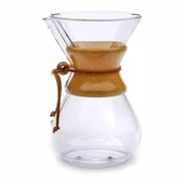 Epinox Borosilikat Cam (chemex) Kahve Demleme Sürahi - Karaf 800 ml- 6 Cup Coffee Pot - 1