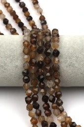 Akik Doğal Taş Dizi Hexagonel Kesim thumbnail 1