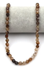 Akik Doğal Taş Dizi Hexagonel Kesim thumbnail 2