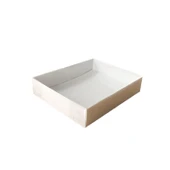 Asetat Kapaklı Karton Kutu 12X15X3 (25 Adet)  Beyaz - 1