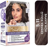 Loreal Paris Excellence Cool Creme 5.11 Ekstra Küllü Açık Kahve Saç Boyası - 1