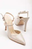 Nely Bej Rugan Sivri Kadın Topuklu Ayakkabı thumbnail 2