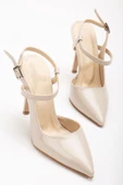 Nely Bej Rugan Sivri Kadın Topuklu Ayakkabı thumbnail 3