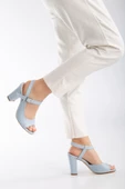 Lovisa Topuklu Bebe Mavisi Cilt Kadın Ayakkabı thumbnail 4