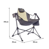 Uquip Rocky Yüksek Konforlu & Salıncak Olabilen Kamp ve Doğa Sandalyesi - 5