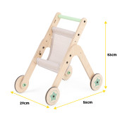 Trio Stroller Yürüteç - Oyuncak Bebek Arabası - 6