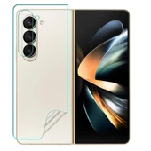 Samsung Galaxy Z Fold 6 Uyumlu Ön+Arka Body Şeffaf Ultra koruyucu Nano Jelatin - 1